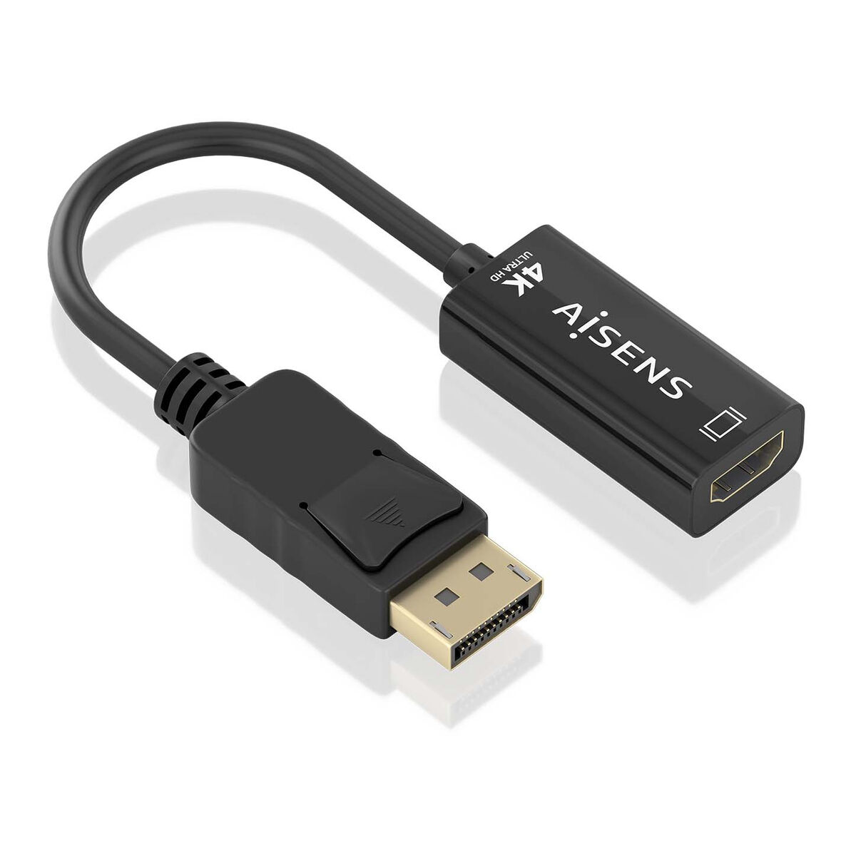 Adaptador DisplayPort para HDMI Aisens Preto 15 cm