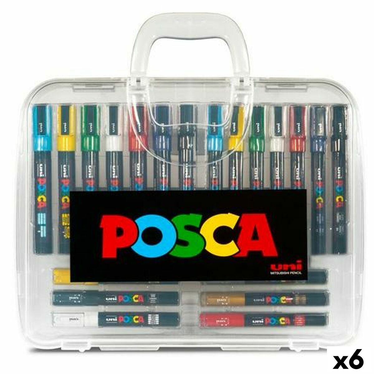 Conjunto de Marcadores POSCA Multicolor (6 Unidades)