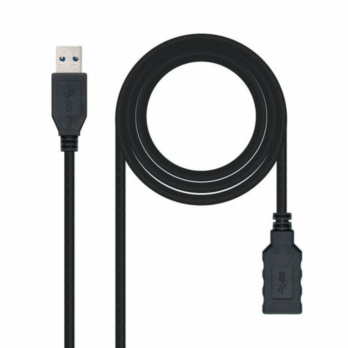 Cabo USB NANOCABLE 10.01.0903-BK Preto 3 m