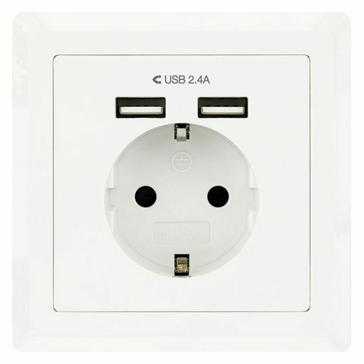 Tomada Parede com 2 Portos USB NANOCABLE 10.35.0010 5 V 2,4 A