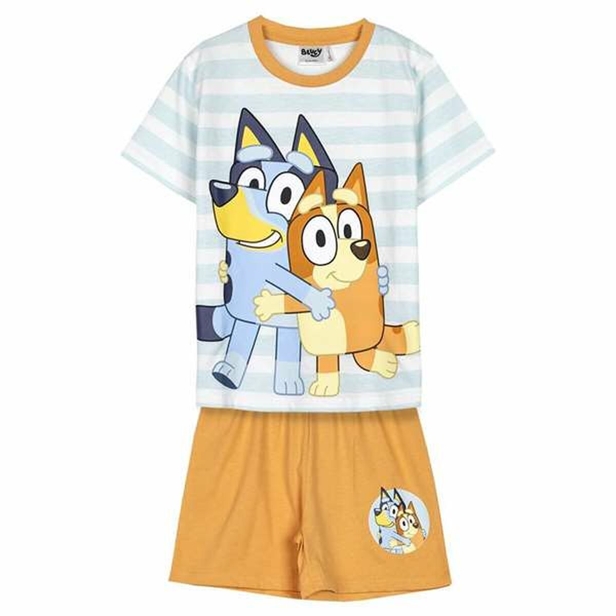 Pijama Infantil Bluey Azul Claro
