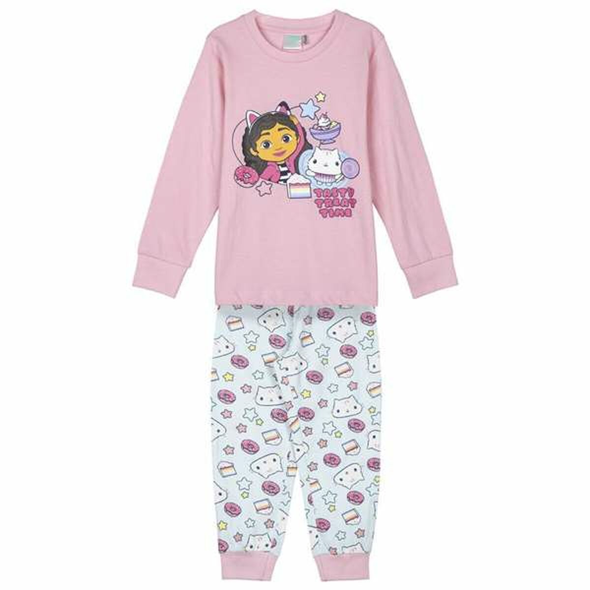 Pijama Infantil Gabby's Dollhouse Cor de Rosa