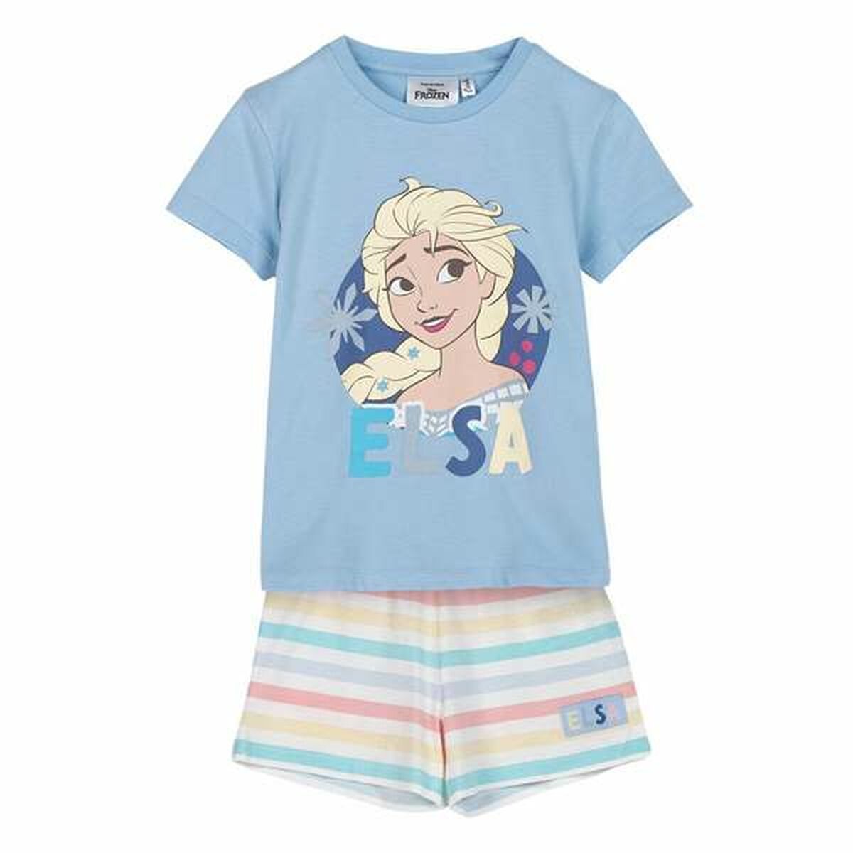 Pijama Infantil Frozen Azul Claro