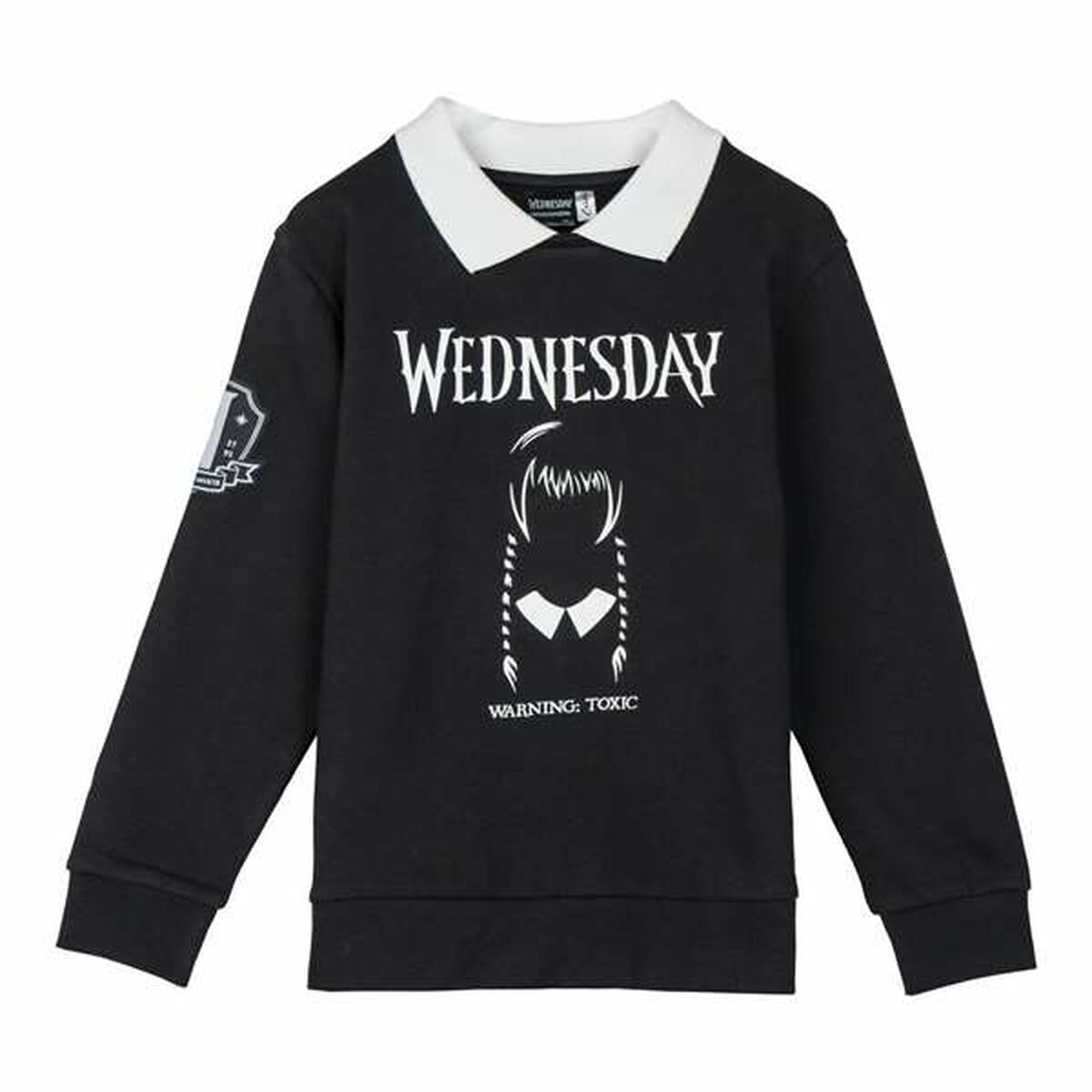 Camisola sem Capuz Menina Wednesday Cinzento escuro