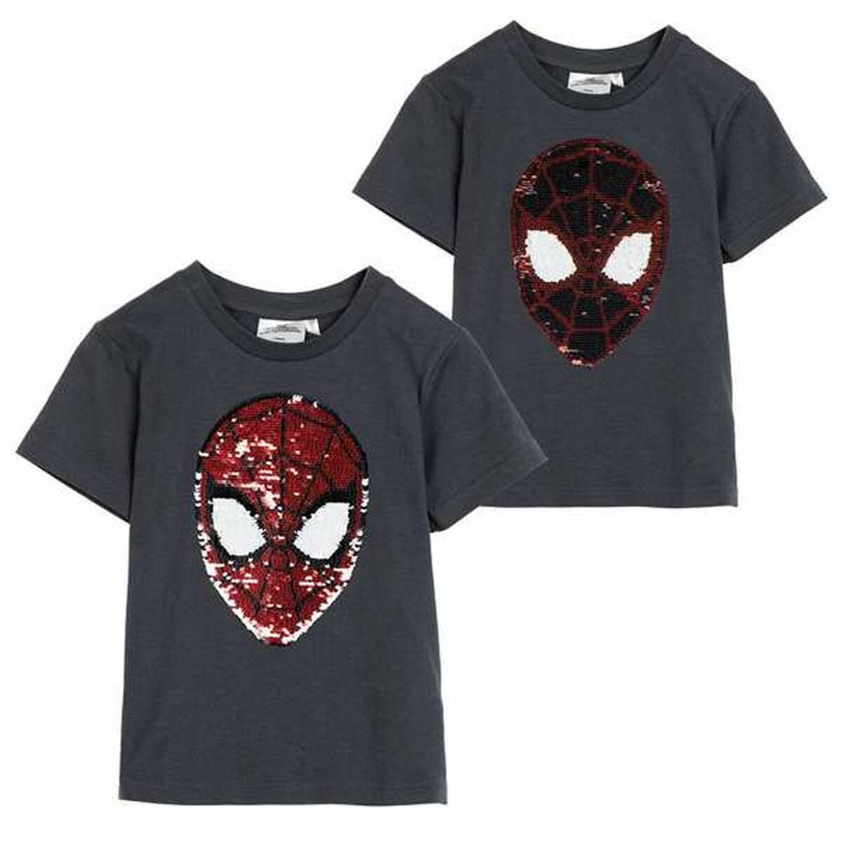 Camisola de Manga Curta Criança Spider-Man Cinzento escuro