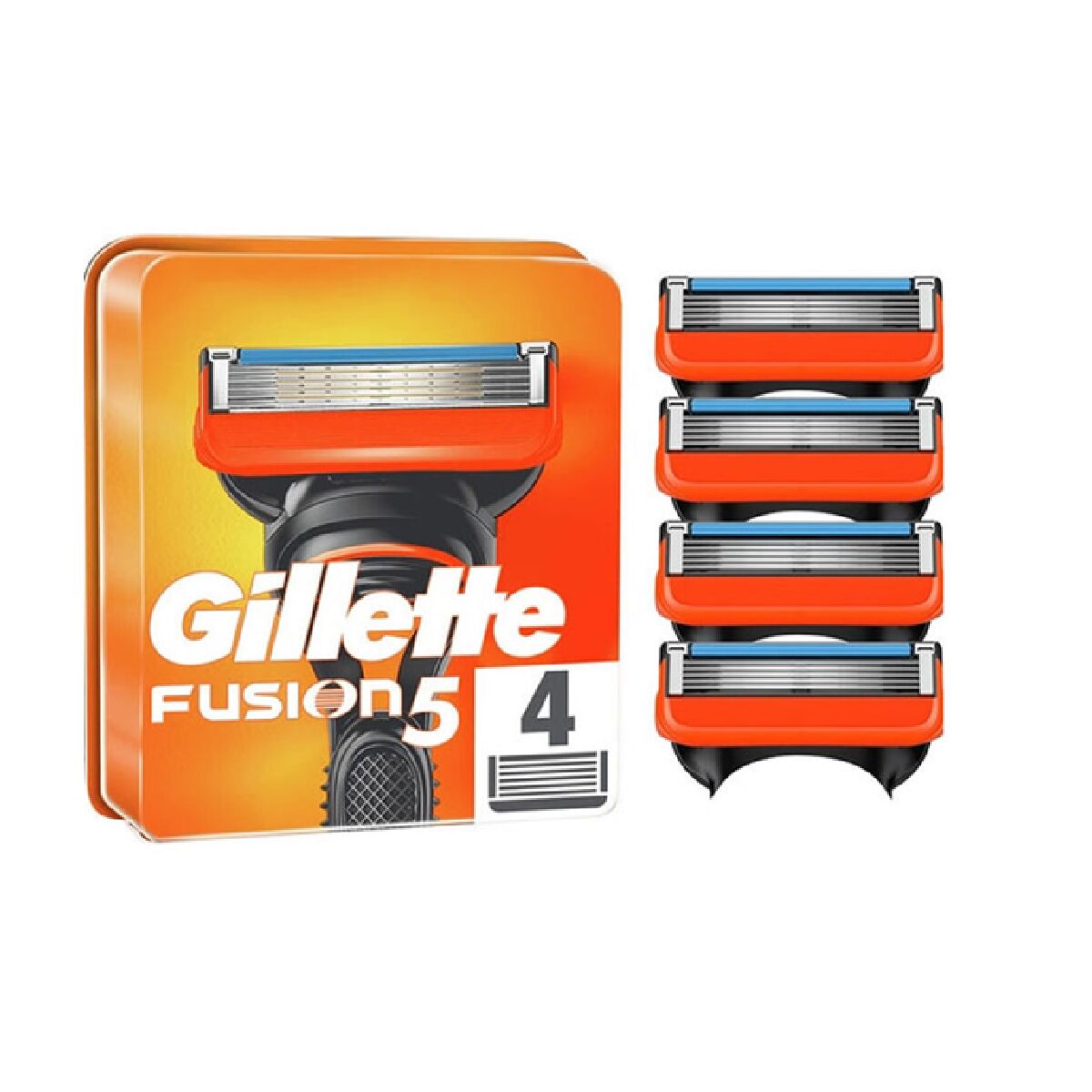 Reposição de Lâminas de Barbear Gillette Fusion 4 Peças (4 Unidades)