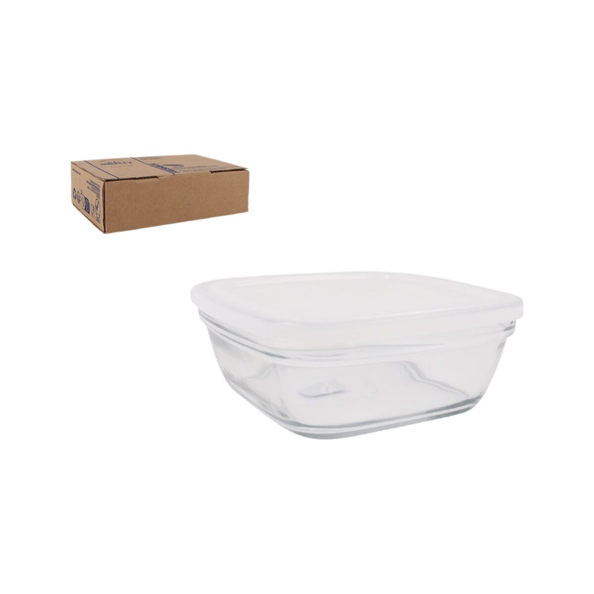 Lancheira Duralex Quadrado 2 L 20 x 20 x 8 cm
