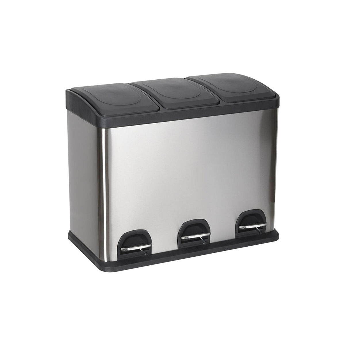 Caixote de Lixo para Reciclagem Confortime Aço inoxidável 45 L