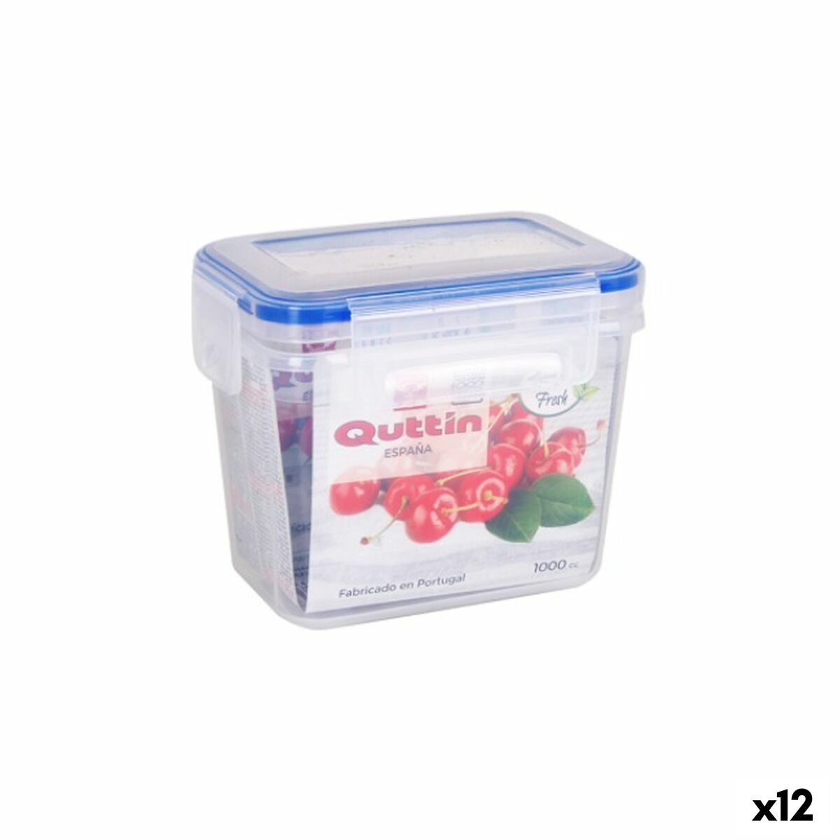 Lancheira Quttin Quttin Retangular 1 L 15 x 10 x 12 cm (12 Unidades)