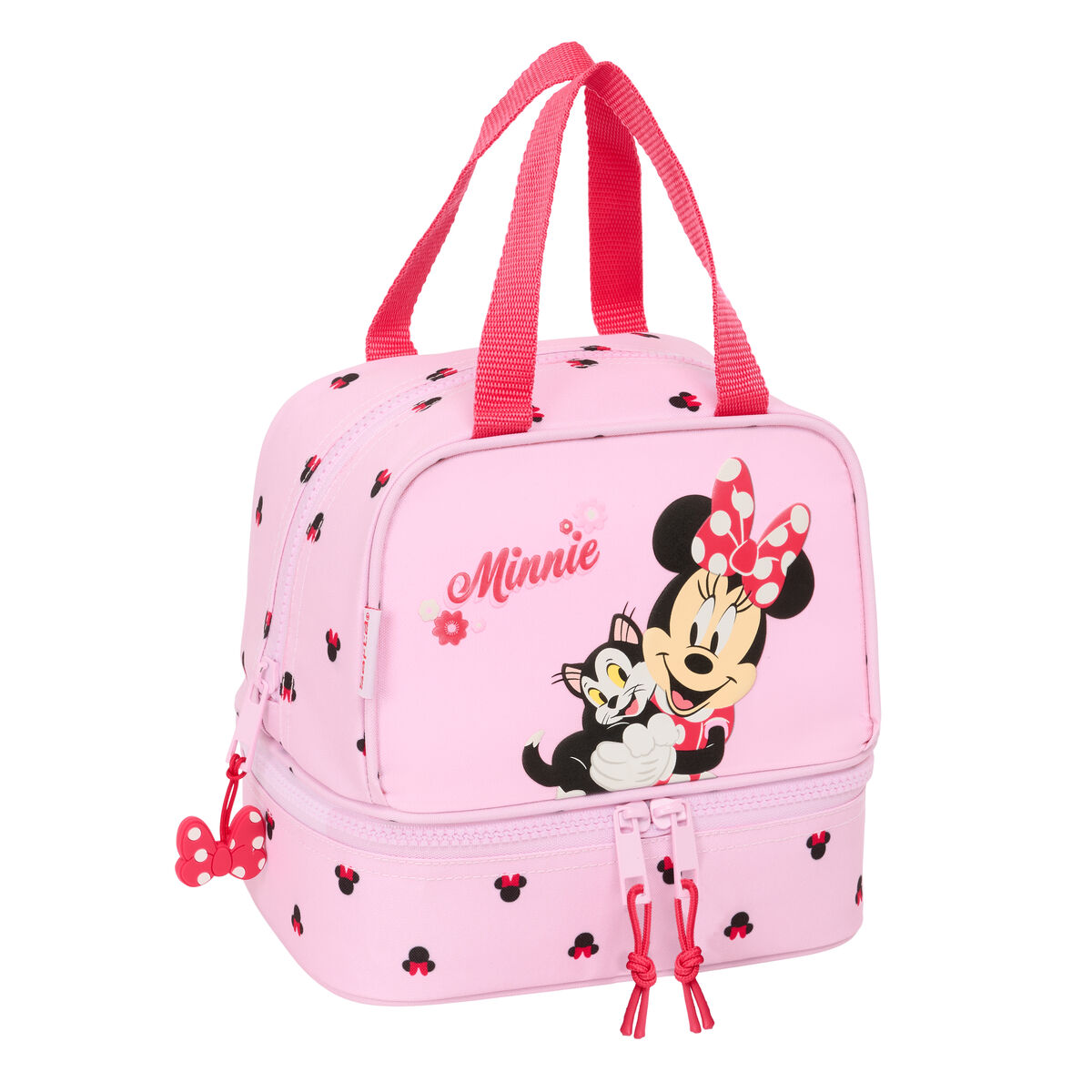 Lancheira Minnie Mouse Naive Cor de Rosa 20 x 20 x 15 cm