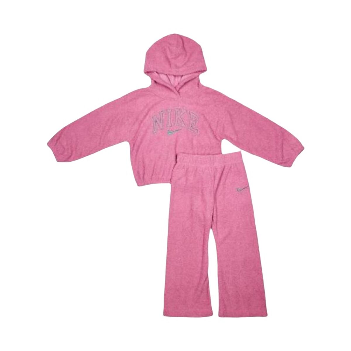 Conjunto Desportivo para Crianças Nike NKG SWOOSH SPIRIT TEDDY SET Cor de Rosa