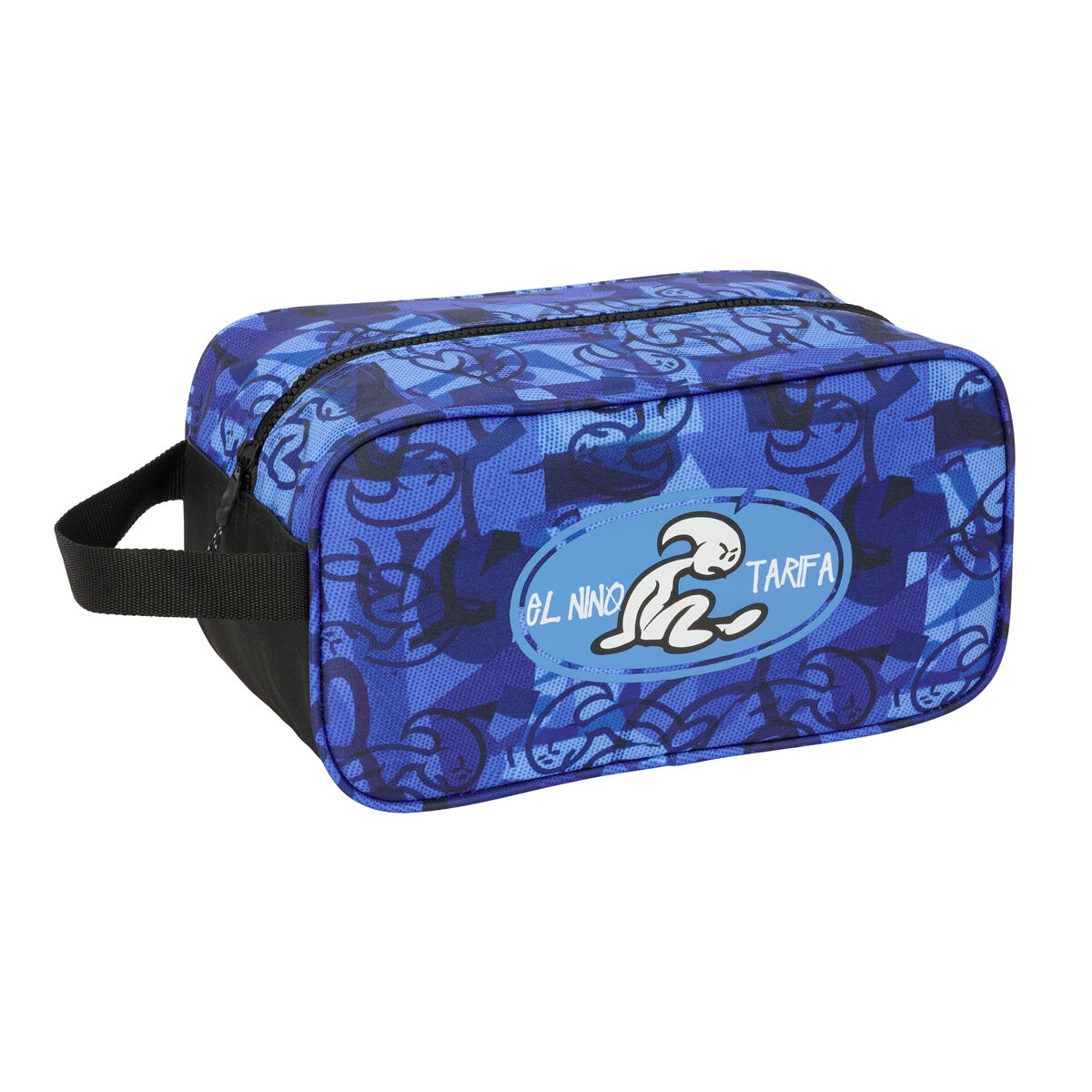Bolsa para Sapatos de Viagem El Niño Roller Azul Preto 29 x 15 x 14 cm