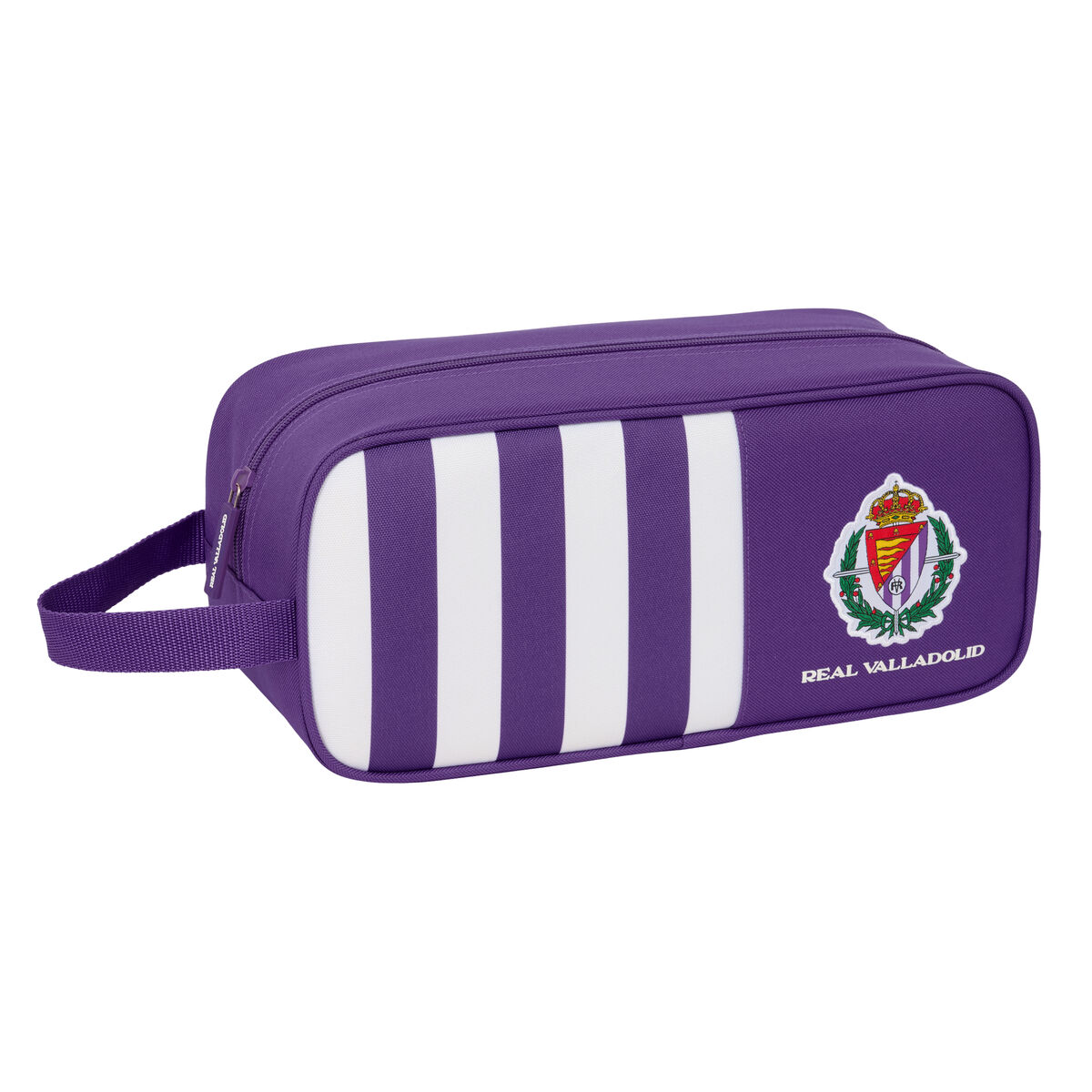 Bolsa para Sapatos de Viagem Real Valladolid C.F. Branco Roxo 34 x 15 x 14 cm
