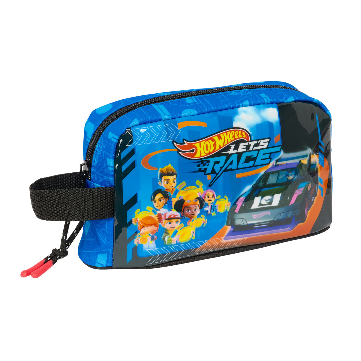 Porta-merendas Térmico Hot Wheels Let's race Azul Preto 21,5 x 12 x 6,5 cm