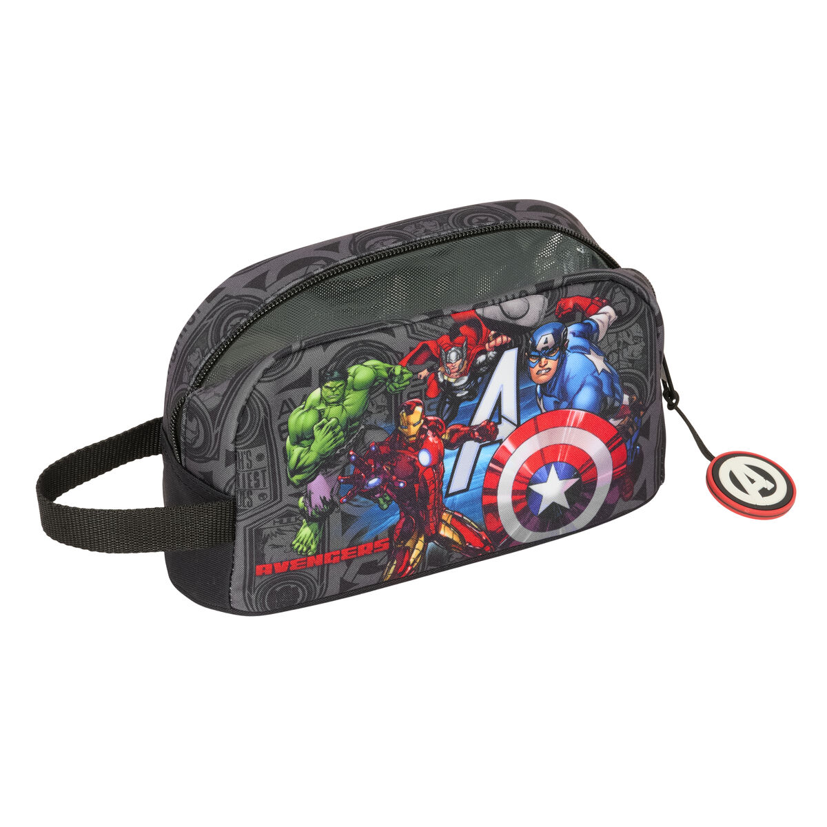 Porta-merendas Térmico The Avengers Vendetta Preto 21,5 x 12 x 6,5 cm