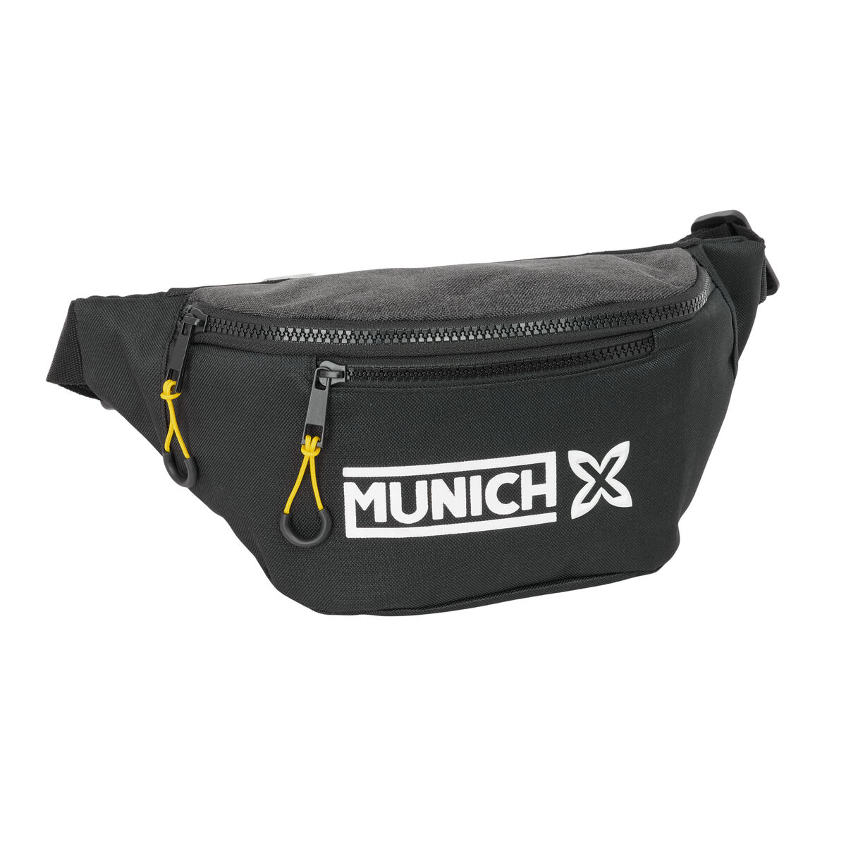 Bolsa de Cintura Munich Topo Preto 23 x 12 x 9 cm