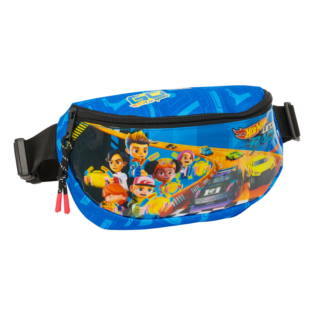 Bolsa de Cintura Hot Wheels Let's race Azul Preto 23 x 14 x 9 cm