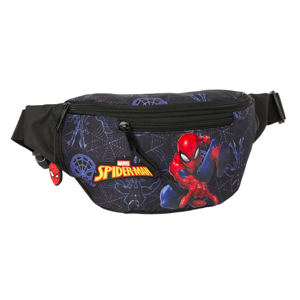 Bolsa de Cintura Spider-Man Attack Preto 23 x 12 x 9 cm