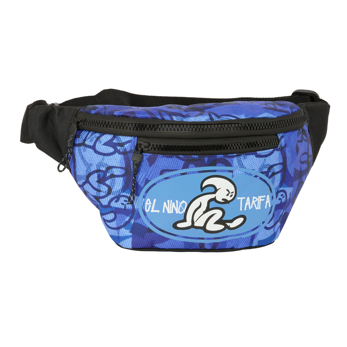 Bolsa de Cintura El Niño Roller Azul Preto 23 x 12 x 9 cm