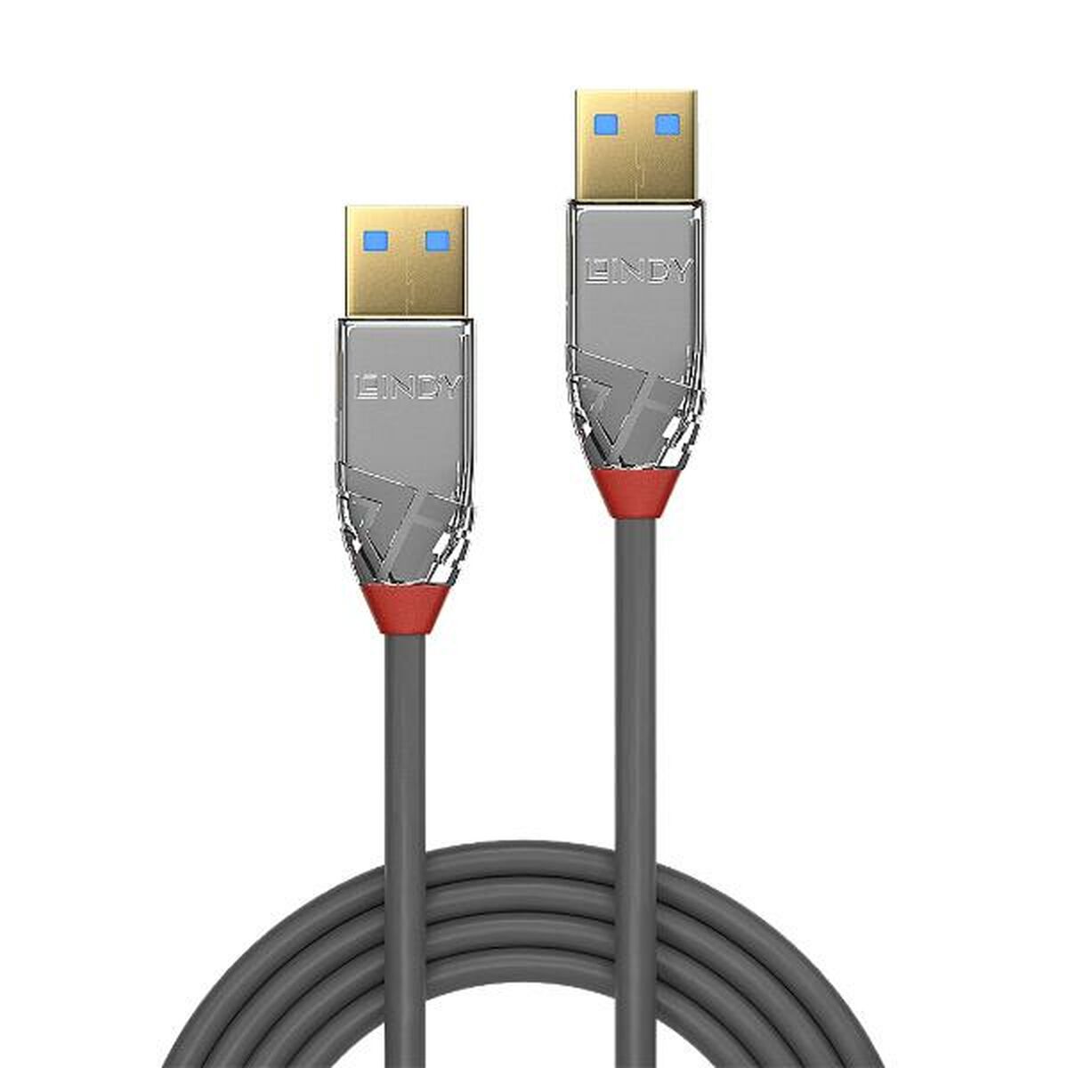 Cabo USB LINDY 36625 50 cm Cinzento