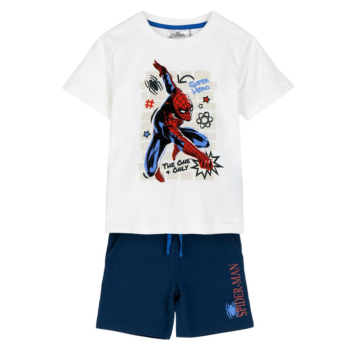 Conjunto de Vestuário Spider-Man Branco
