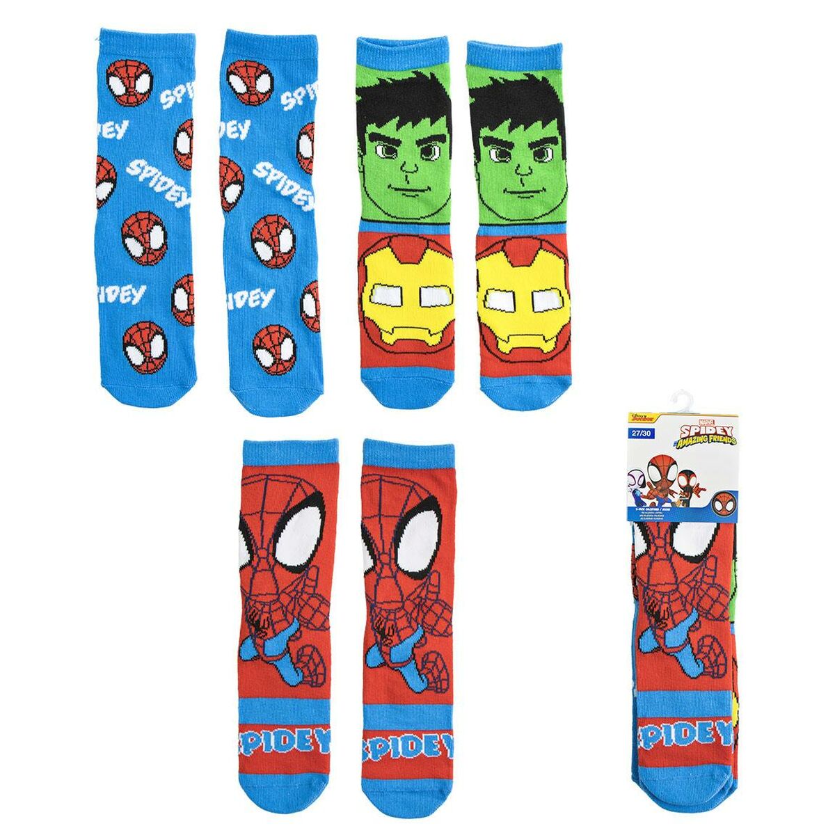 Meias Spidey 3 pares