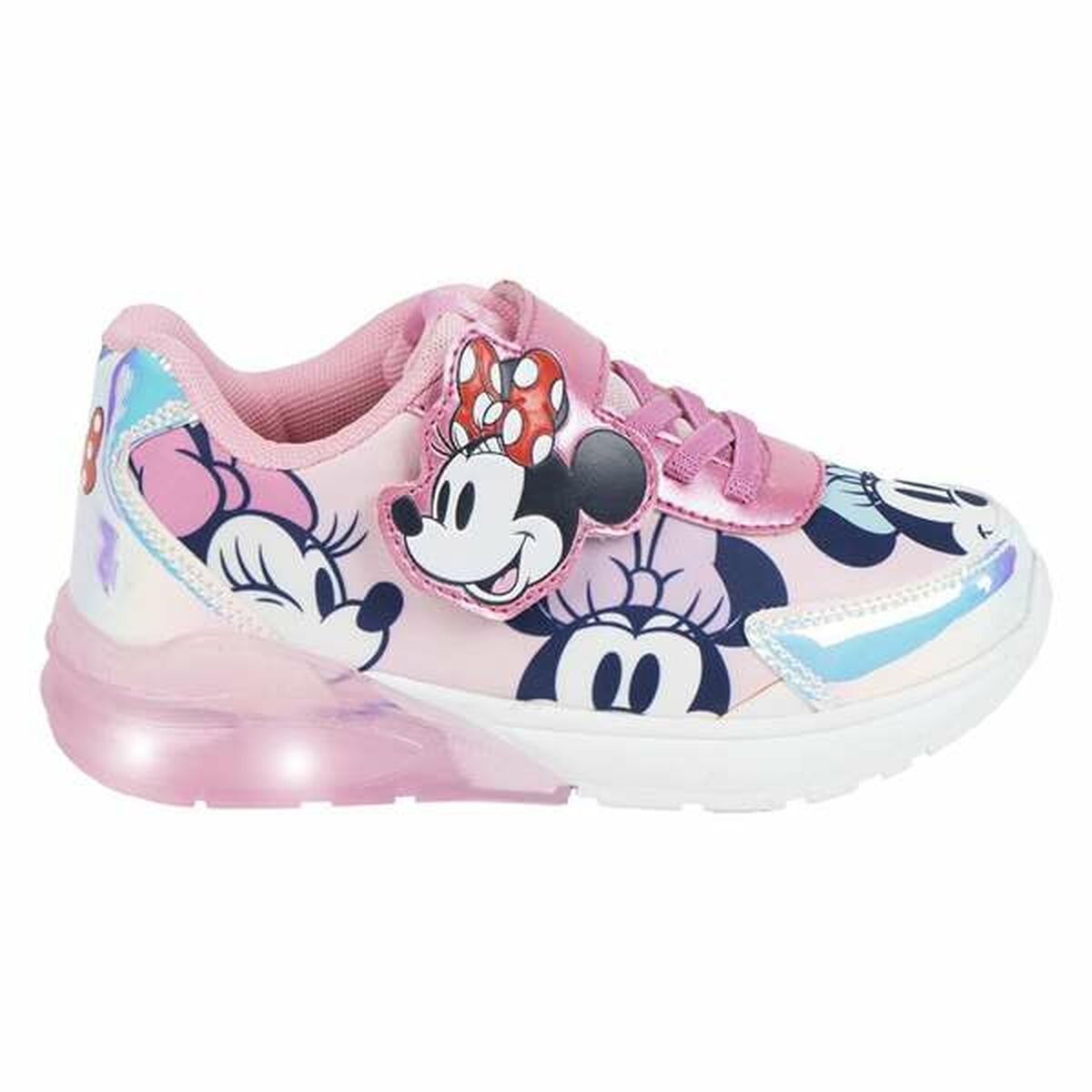Sapatilhas de Desporto Infantis Minnie Mouse Rosa Claro