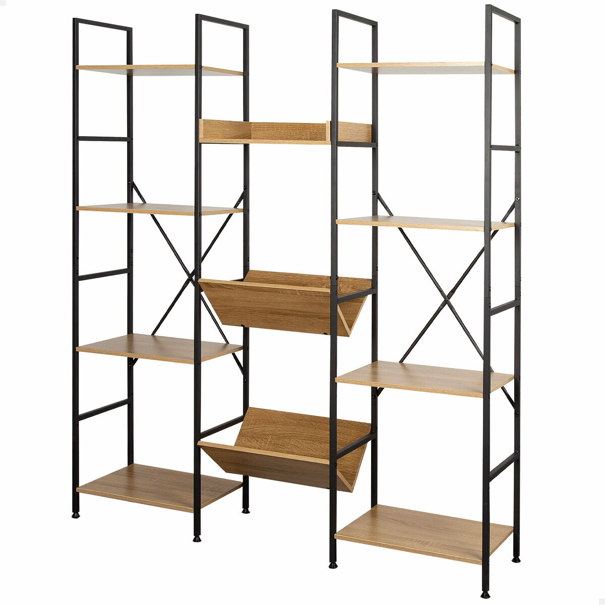 Estantes Max Home Aço Melamina Aglomerado 125 x 150 x 27 cm