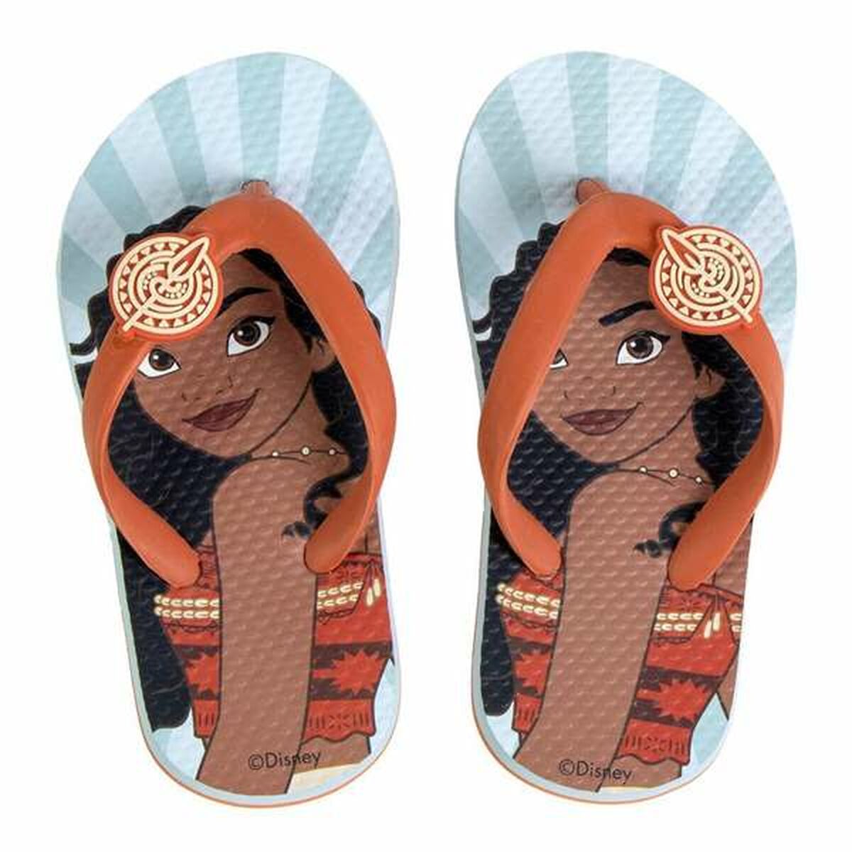 Chinelos para Crianças Vaiana Azul Claro