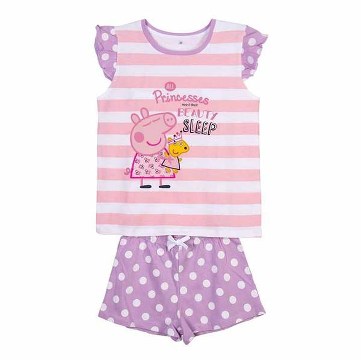 Pijama Infantil Peppa Pig Cor de Rosa