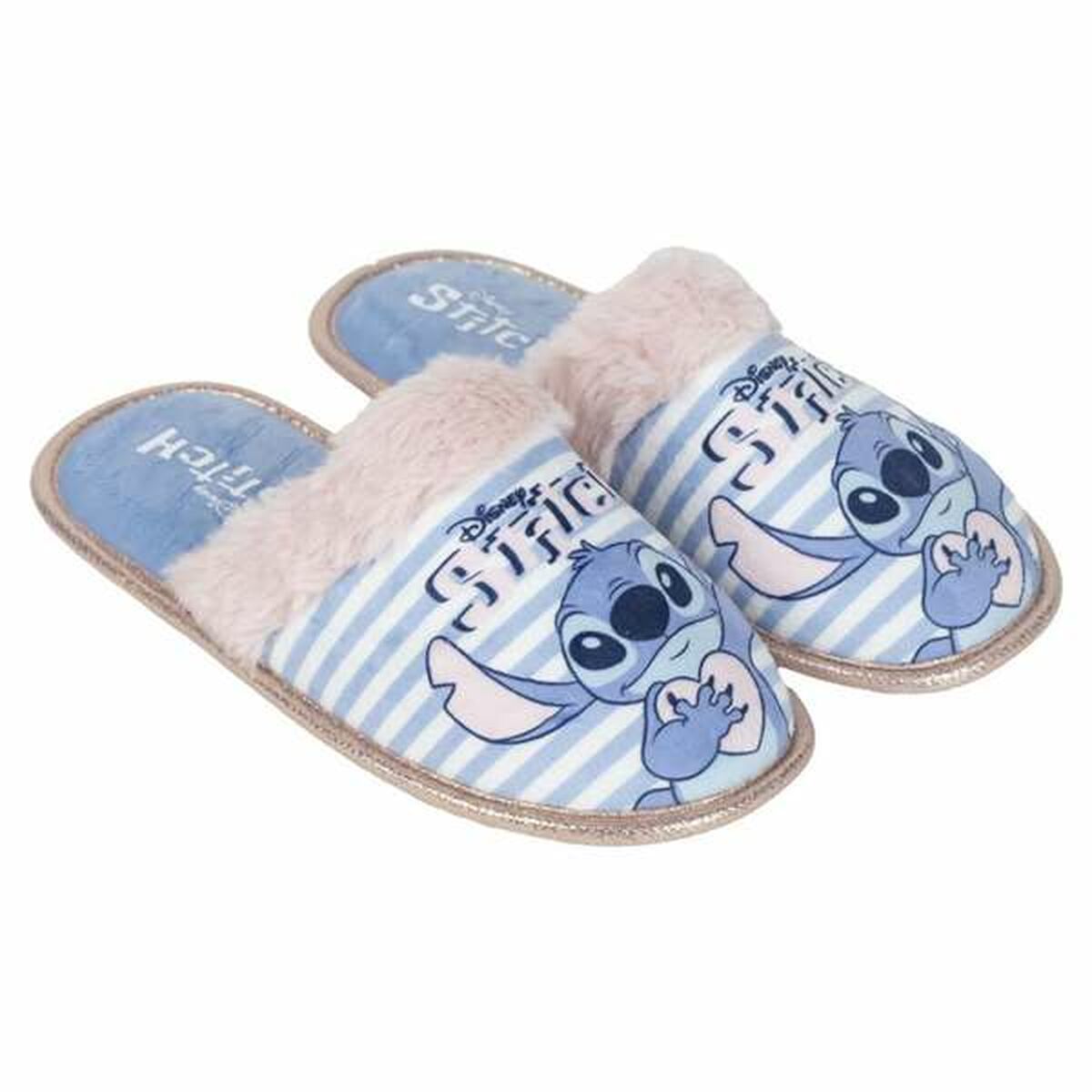 Chinelos de casa Stitch Azul