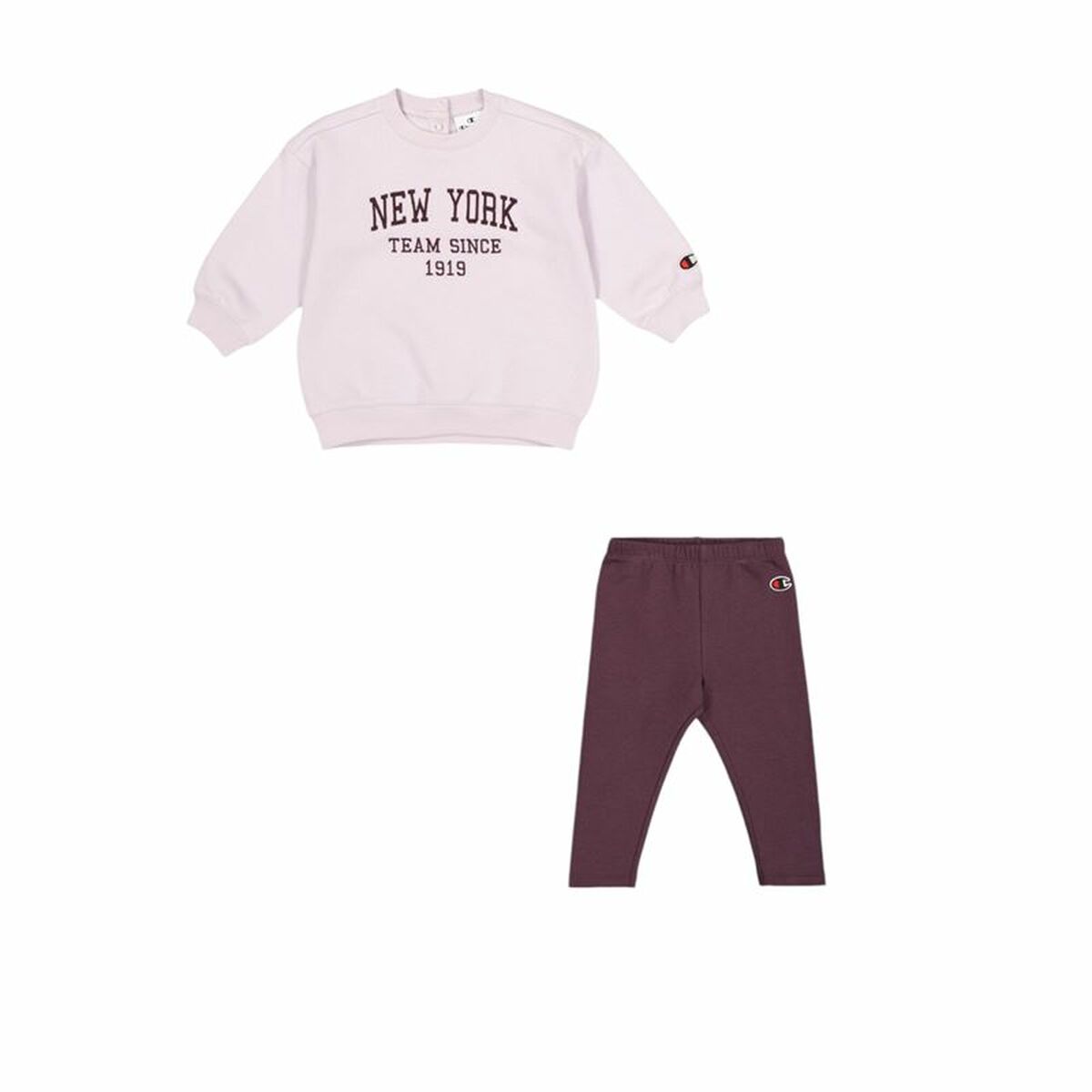 Conjunto de Desporto para Bebé Champion Cor de Rosa 2 Peças