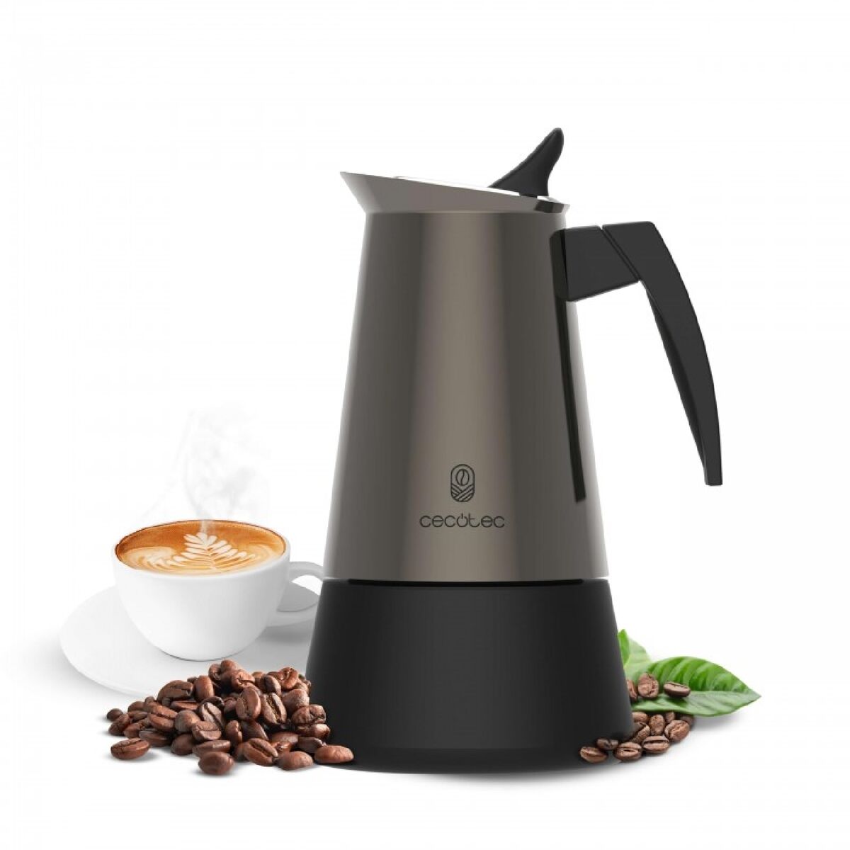 Cafeteira Italiana Cecotec Piccolina 600 Gold Aço inoxidável 6 Copos 300 ml