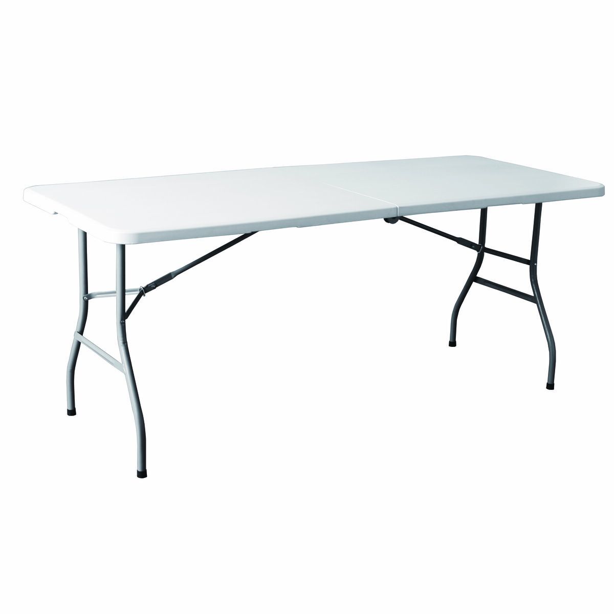 Mesa Plegável Marbueno Resina Branca 180x74x74 cm Catering, Praia e Camping 10528
