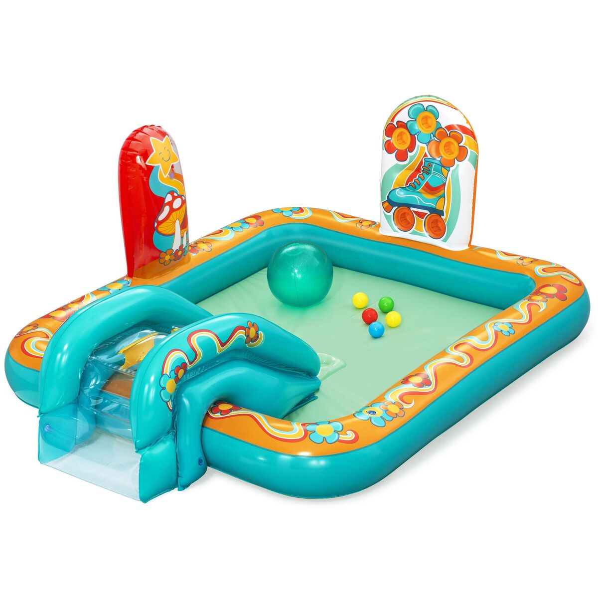 Bestway Piscina Inflável Parque de Jogos Hippie 193x152x74 cm +2 Anos 53164