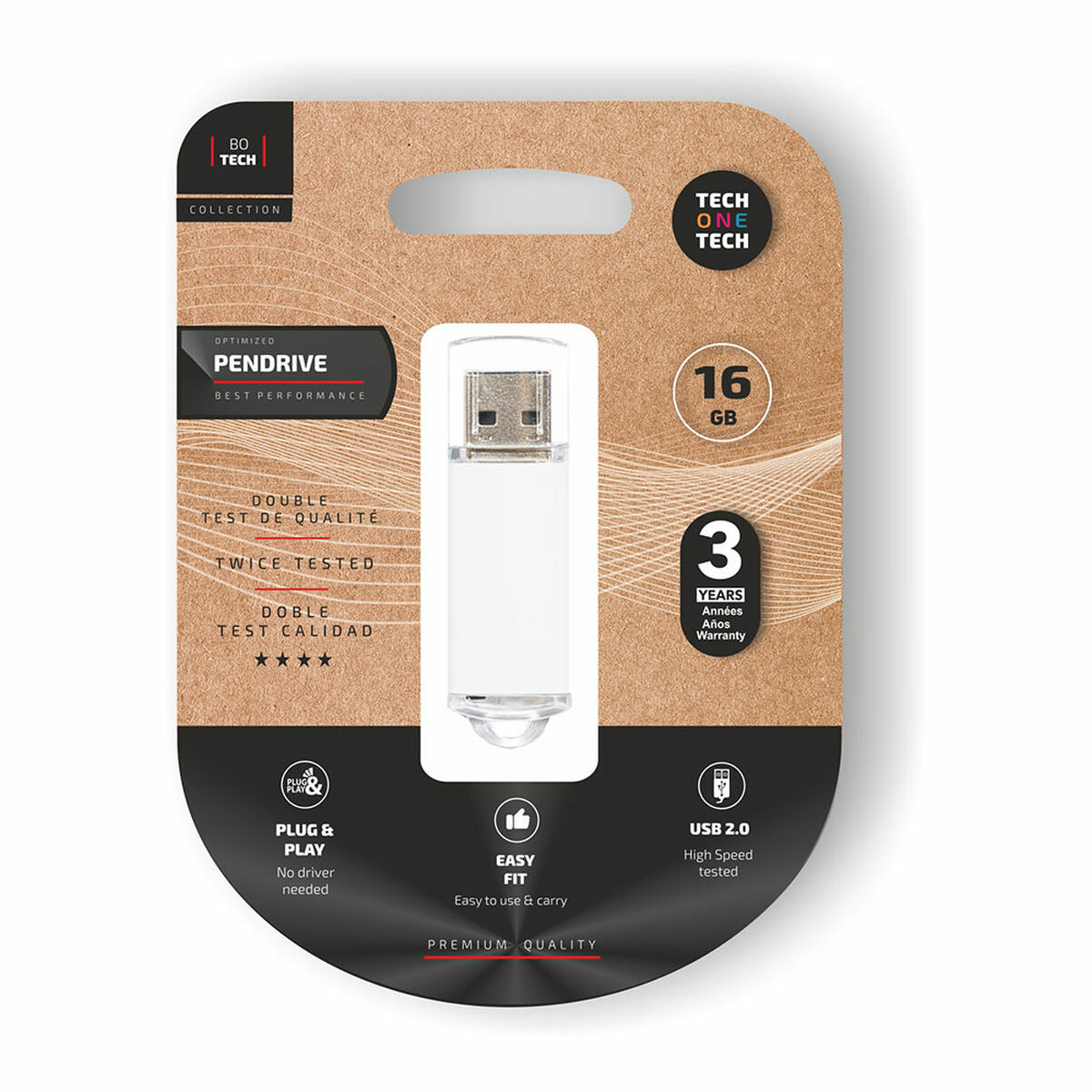 Memória USB Tech One Tech Branco 16