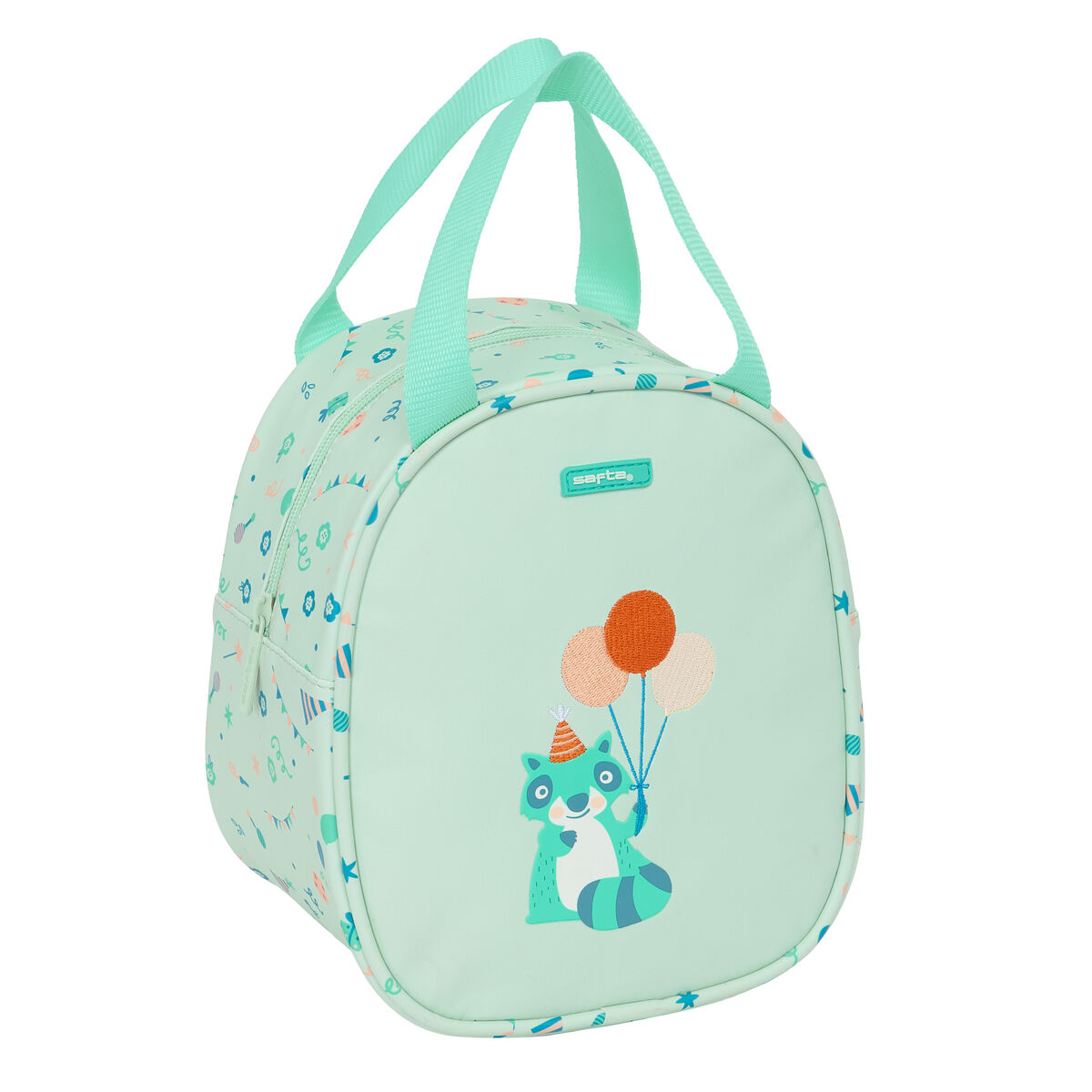 Porta-merendas Térmico Safta Fiesta Verde 19 x 22 x 14 cm