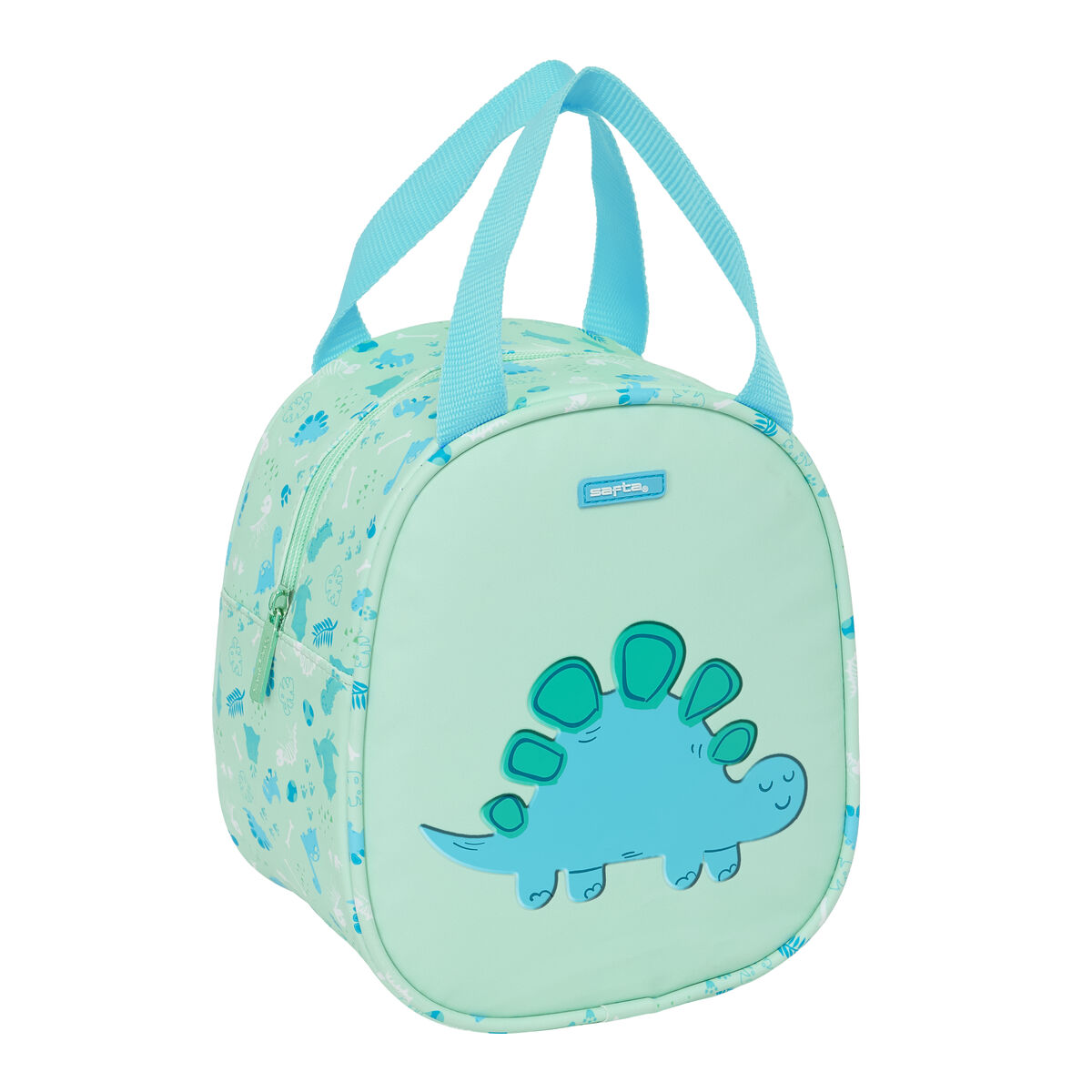 Porta-merendas Térmico Safta Dino Verde 19 x 22 x 14 cm