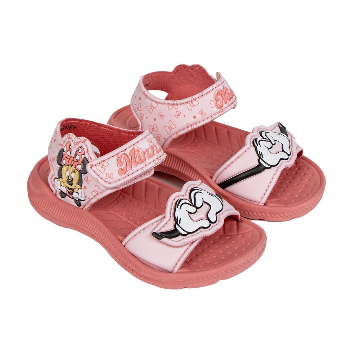 Sandálias Infantis Minnie Mouse Cor de Rosa