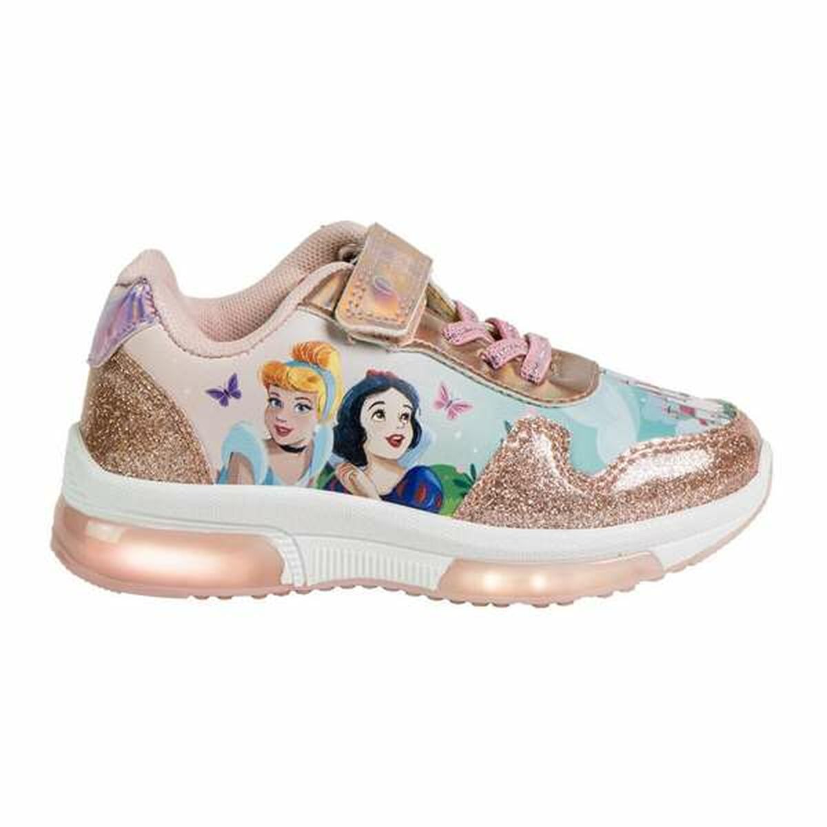 Sapatilhas de Desporto Infantis Disney Princess Cor de Rosa