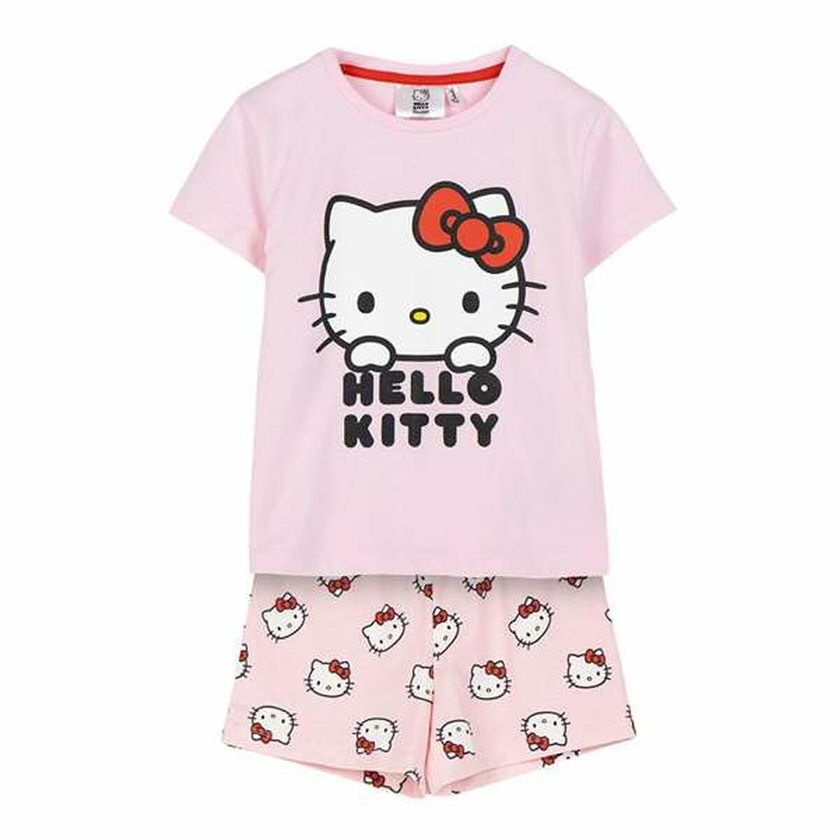 Pijama Infantil Hello Kitty Cor de Rosa