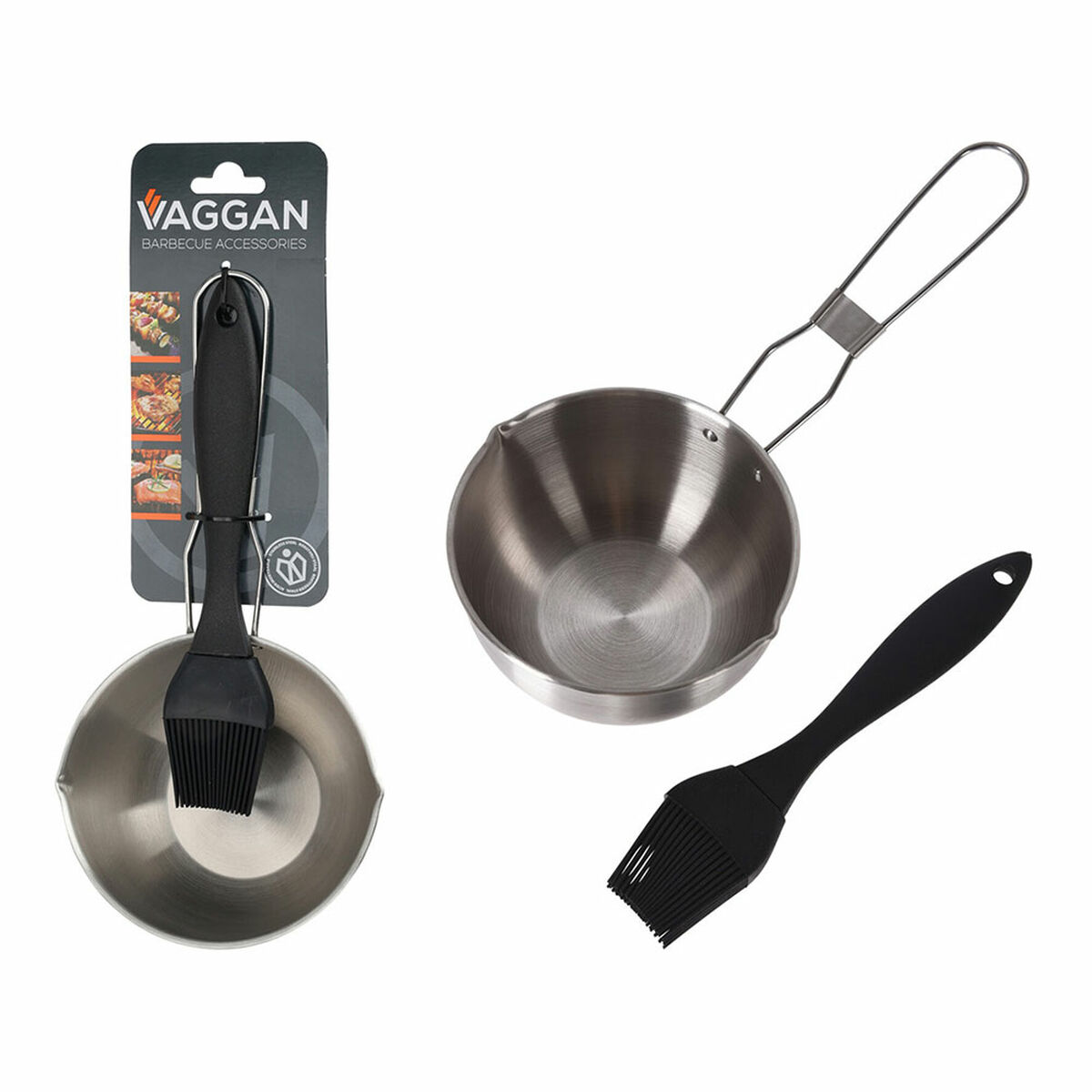 Utensílios para churrasco Lifetime Aço inoxidável Pincel de Silicone para Churrascos