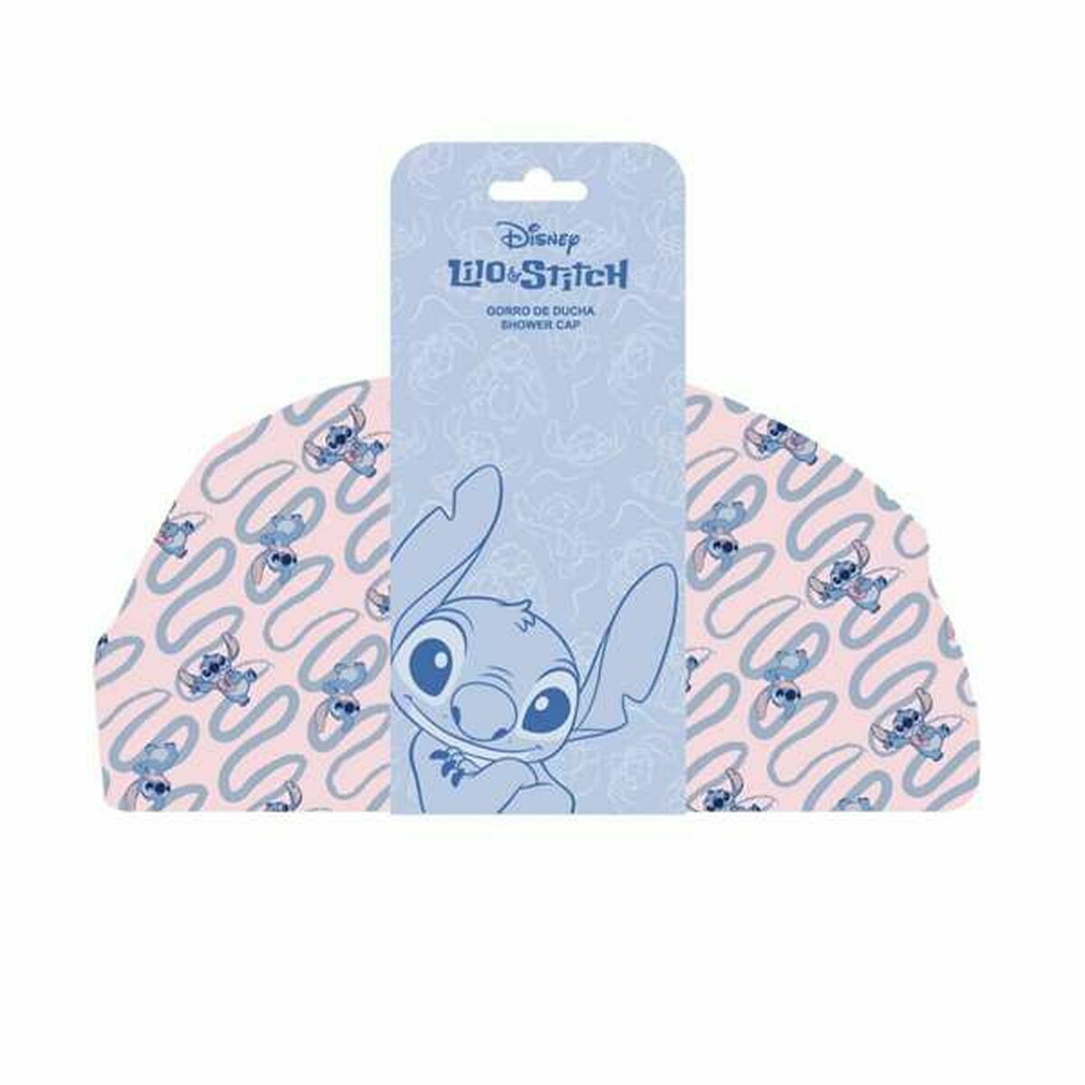 Touca de Banho Stitch Azul 100 % poliéster