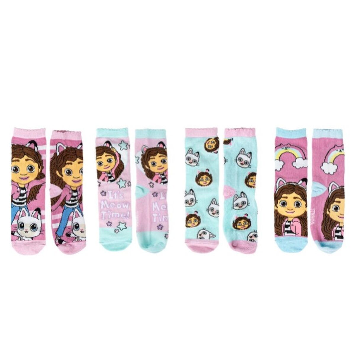 Meias Gabby's Dollhouse 4 pares
