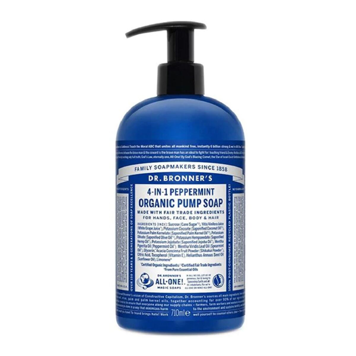 Sabonete de Mãos Dr Bronner's 4 in 1 Peppermint 710 ml