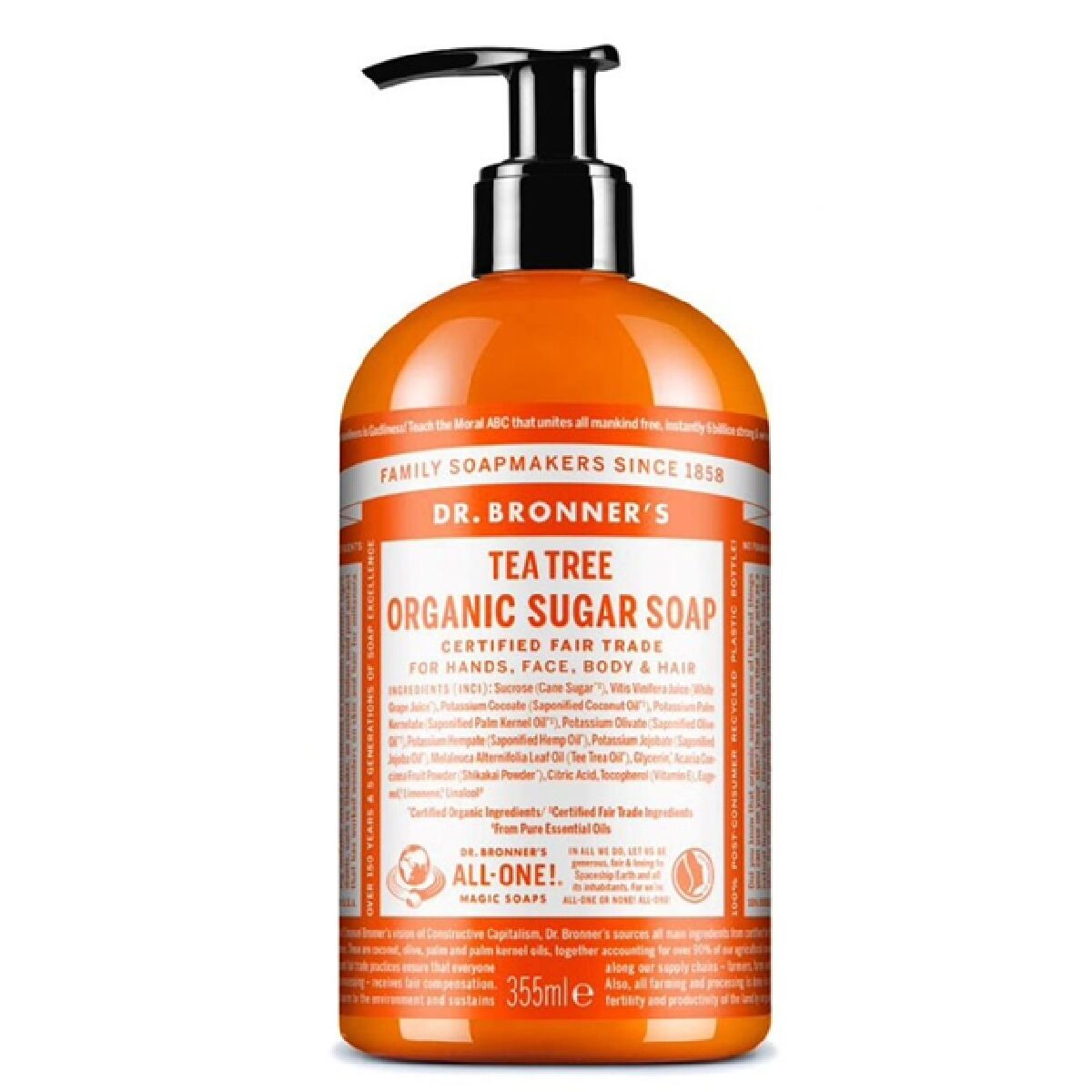 Sabonete de Mãos Dr Bronner's Tea Tree 355 ml