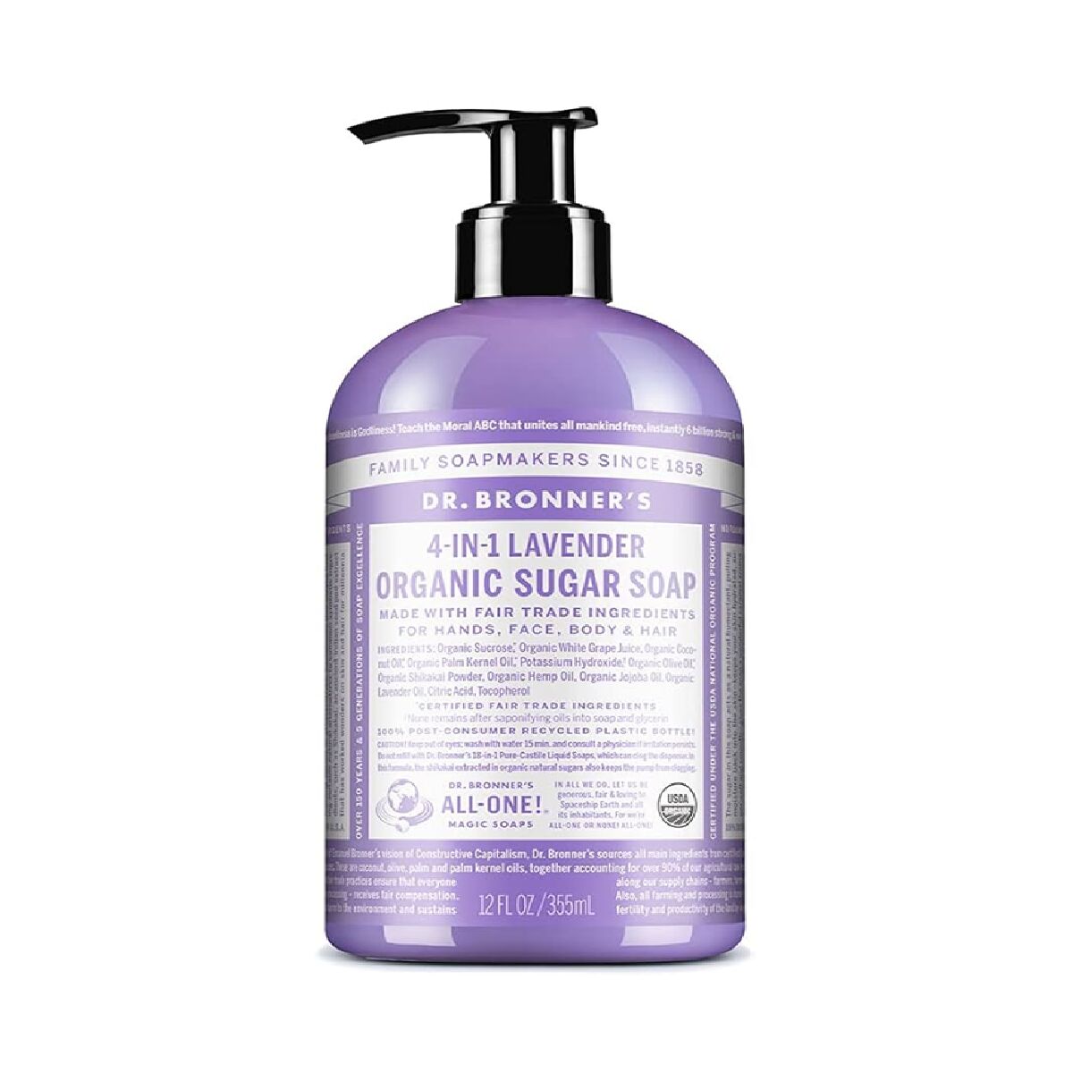 Sabonete de Mãos Dr Bronner's 4 in 1 Lavender 355 ml