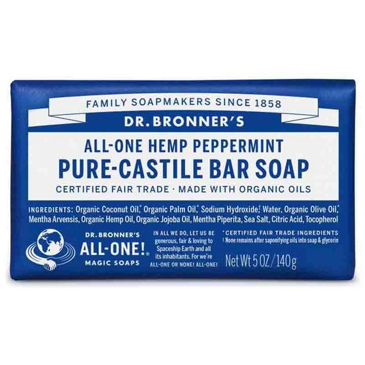 Sabonete de Mãos Dr Bronner's All One Hemp Peppermint 140 g