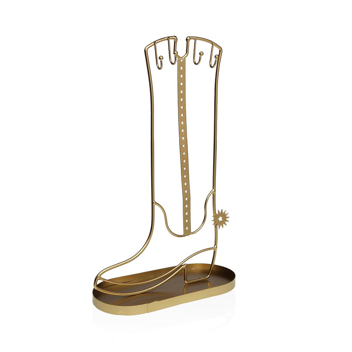 Expositor de Porta Versa Dourado Metal 8 x 30 x 18 cm