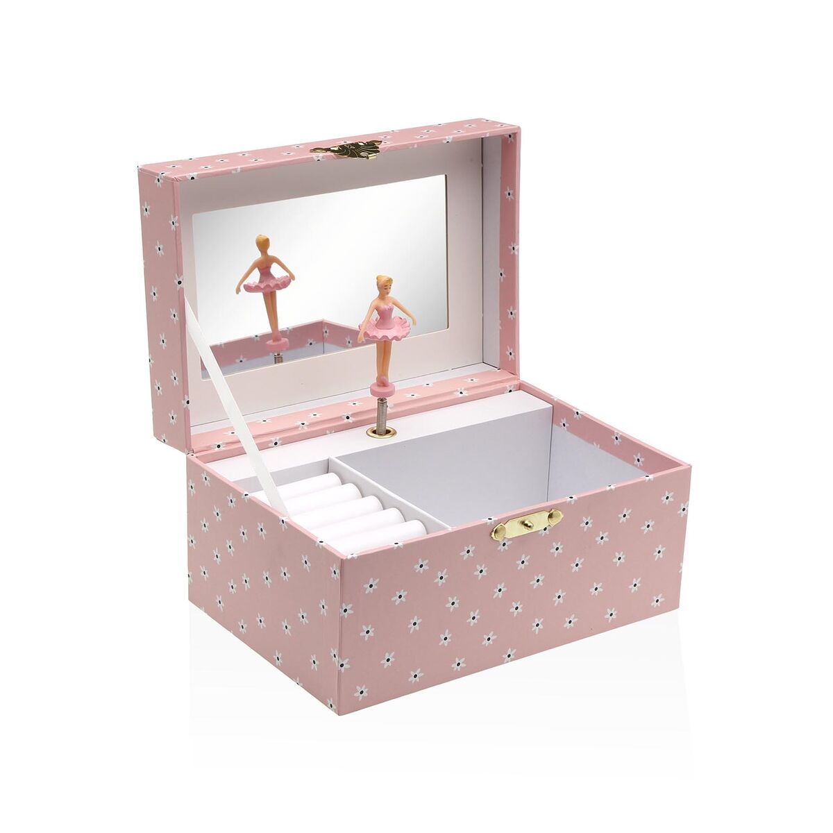 Guarda-Joias Versa Madeira Madeira MDF 12 x 10 x 18 cm